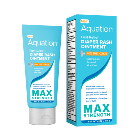 Aquation Max Strength Diaper Rash Ointment 40% Zinc Oxide, 4 OZ