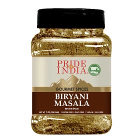 Pride Of India - Natural Biryani Masala Seasoning Spice Blend Powder, 16 oz Large Dual Sifting Jar - Great for Chicken Biryani, Vegetable Biryani