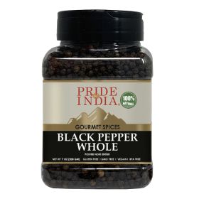 Pride of India â€“ Black Peppercorn Whole â€“ Gourmet & Culinary Spice â€“ Full Bodied